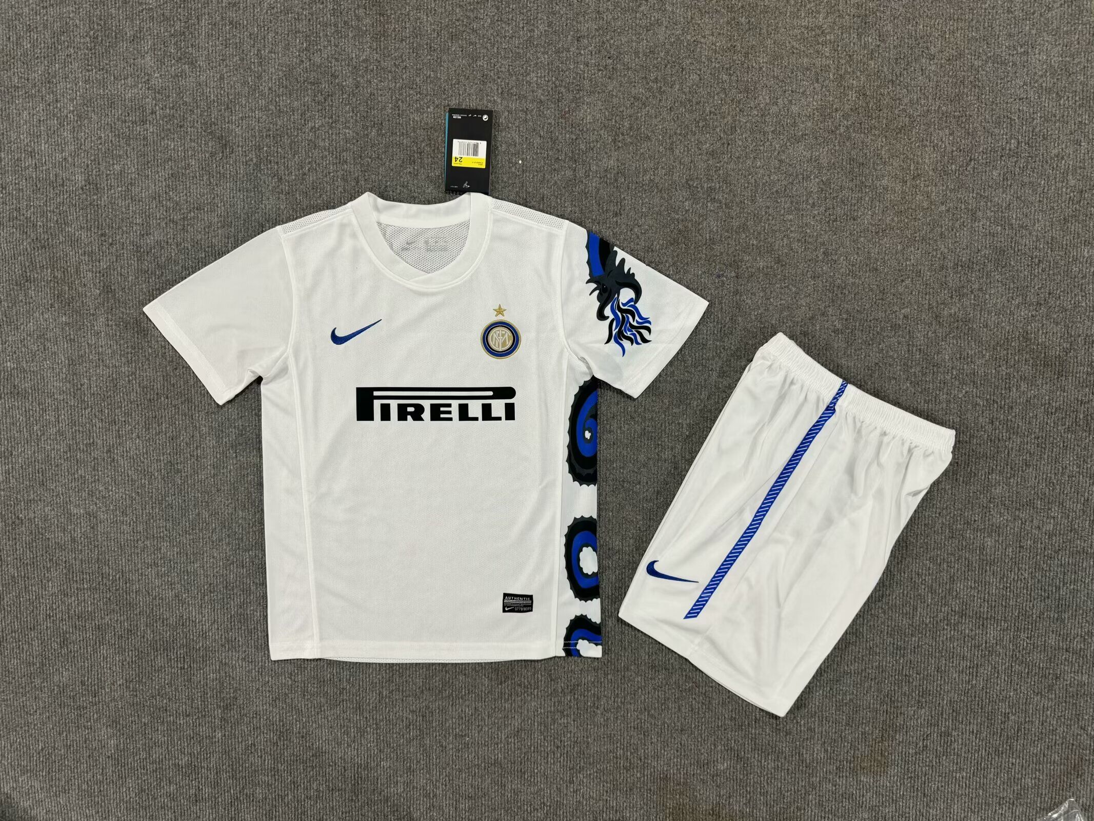 Kids-Inter Milan 10/11 Away White Soccer Jersey